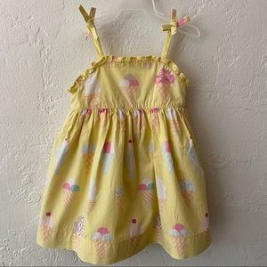 Baby Gap Ice Cream Yellow Dress w/ Pantie Size 12-18 months